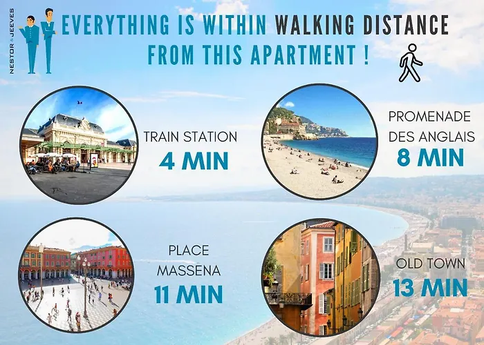 Nestor&jeeves - Harmonie Terrasse - - Free Parking * Nice